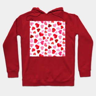 Watercolor Hearts Hoodie